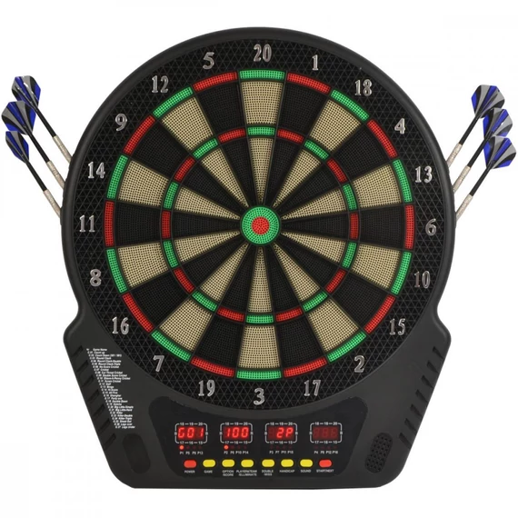 Enero Electronic Target - elektromos darts tábla (51 cm), fekete