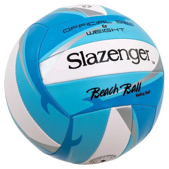 Slazenger Beach Ball - PVC strand röplabda, 4-es méret, kék/fehér