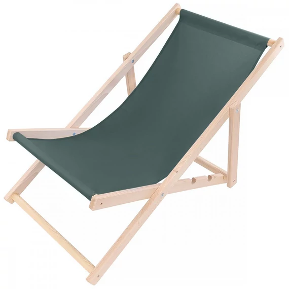Enero Camp Classicy Wooden Strand - fa kempingszék, zöld