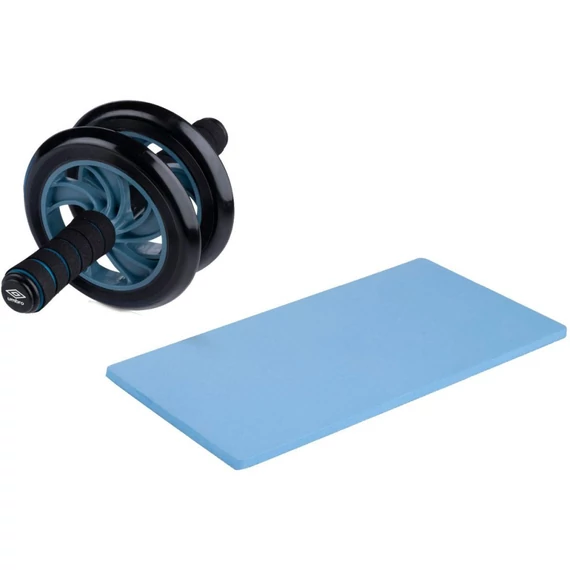 Umbro Double Wheel Roller - hasizom kerék térdszőnyeggel, kék/fekete