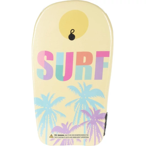 Xqmax Swim Board Surf - úszódeszka, 84x46cm, sárga/mintás