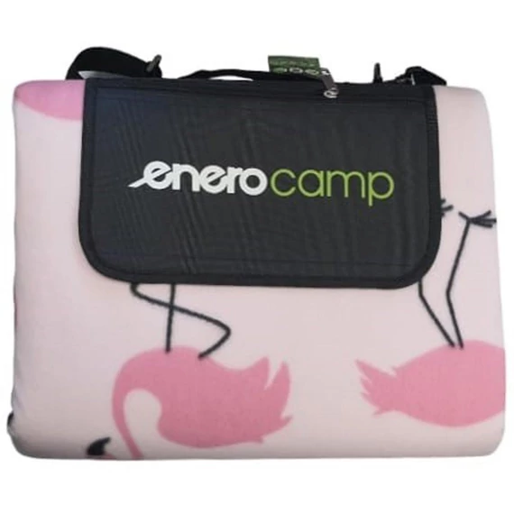 Enero Camp 1061573 - piknik pléd (250x200cm), flamingó mintás