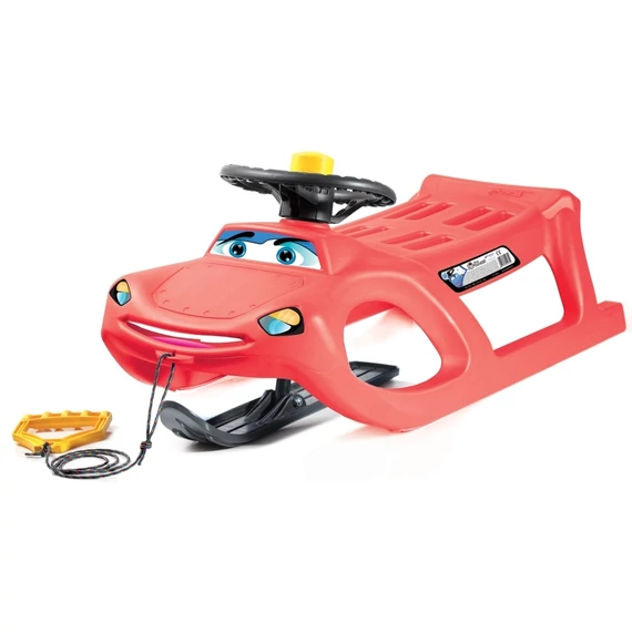 Posperplast Cars - műanyag szánkó, piros