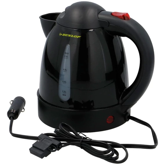 Dunlop Electric Car Kettle - autós kemping vízforraló (12V), fekete