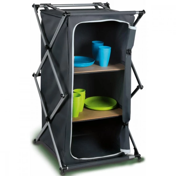 Camp Active Foldable Cabineet - 3 polcos kemping szekrény, szürke
