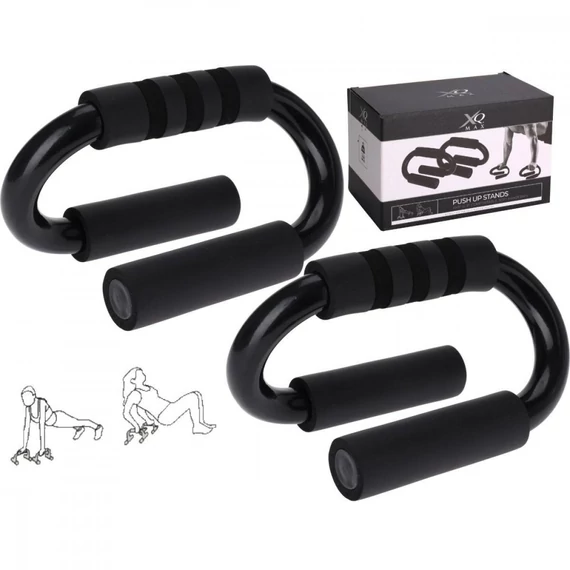 Xqmax Push Up Stands - fekvőtámasz állvány, 2db, fekete