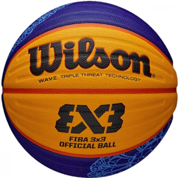 Wilson Fiba 3x3 Paris - kosárlabda (6-os méret), sárga/kék