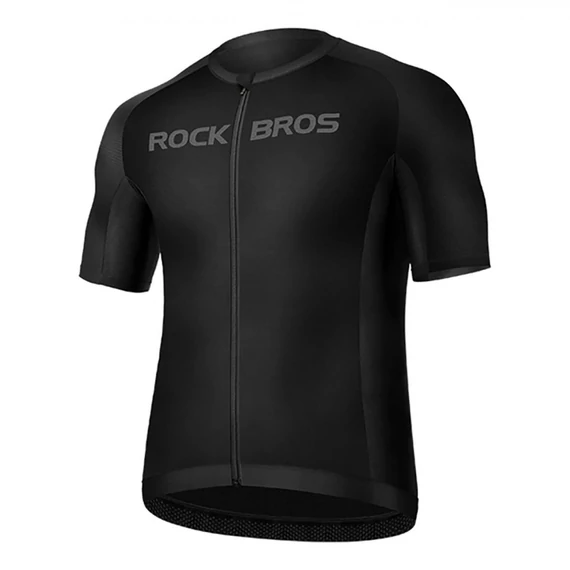 Rockbros 15120002004 - rövid ujjú kerékpáros póló (XL), fekete