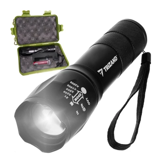 Trizand L18368 - T6 USB elemlámpa, fekete