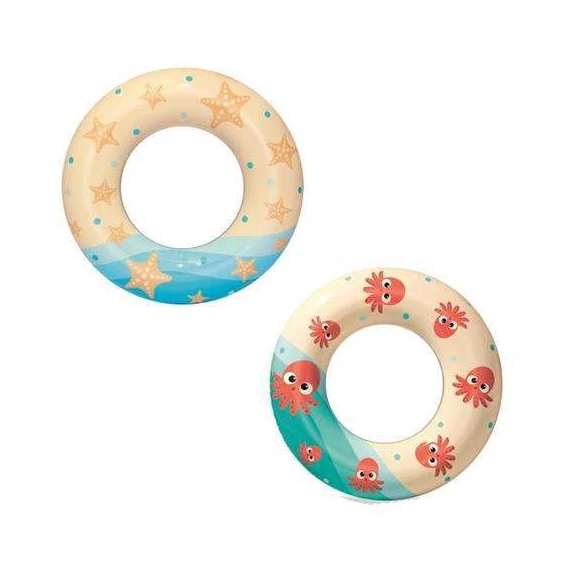 Bestway 36014 - úszógumi, 61cm, fehér/mintás