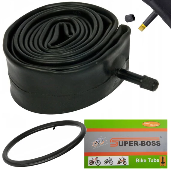 Super Boss Biker Tube - 24"-os, 24 x 1,75/2,125 AV kerékpár belső, fekete