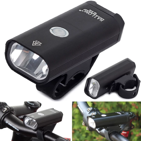 Bailong BL-516 - LED kerékpár első lámpa, fekete