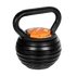 Kép 2/6 - Rebel Active RBA-2324-18 - állítható öntöttvas kettlebell, 18 kg, fekete/narancs