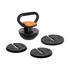 Kép 4/6 - Rebel Active RBA-2324-18 - állítható öntöttvas kettlebell, 18 kg, fekete/narancs