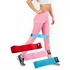 Kép 2/9 - Eb Fit 1028767 - 3 db-os fitnesz csípő gumiszalag készlet, kék/rózsaszín/piros