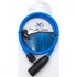 Kép 3/7 - Xqmax Cable Lock - kulcsos kerékpárzár, 65cm, kék