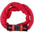 Kép 4/4 - Dunlop Combination Chain Lock - számzáras kerékpárzár (90cm), piros