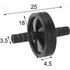 Kép 3/3 - Xqmax Exercise Wheel - hasizomerősítő kerék, fekete