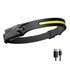 Kép 2/5 - Bailong VG-08325 LED fejlámpa USB, fekete