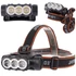 Kép 1/6 - VG 08335 - LED fejlámpa, 3x LED, fekete